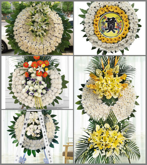 山西晋中左权县寒王乡石港口村花圈速递